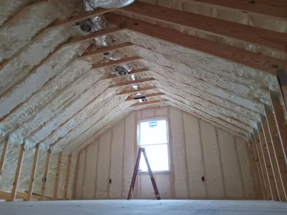 Spray foam roofing application for Crawl Space Insulation project in Magalia